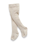 Beige Rib Tights