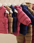 purebaby organic baby winter puffer vest puffer jacket