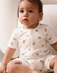 purebaby organic newborn baby short romper
