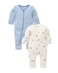 purebaby organic cotton newborn baby romper growsuit