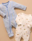 purebaby organic cotton newborn baby romper growsuit