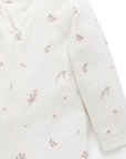 purebaby organic cotton baby clothes zip romper zip growsuit