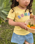 purebaby organic cotton kids girls shorts daisy denim shorts