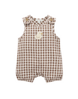 purebaby organic cotton brown ducky romper baby