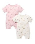 purebaby organic newborn baby short romper