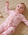 purebaby organic cotton newborn baby romper growsuit
