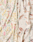 Aviary Garden Stretch Wrap Swaddle Blanket