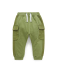 Slouchy Cargo Pants in Seaweed
