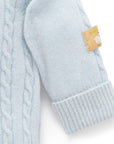 purebaby organic cashmere jumper blue organic cotton baby travel winter clothes