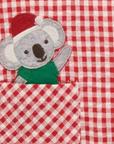 Christmas Gingham Romper