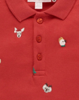 purebaby organic cotton christmas polo kids