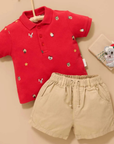 purebaby organic cotton christmas polo kids