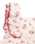 Red Roses Festive Floral Dress