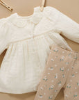 purebaby organic meadow blouse cloud organic cotton baby clothes
