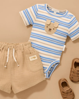Crinkle Cotton Shorts | Beech