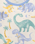 purebaby organic dinosaur textured pyjama set PJ baby kids