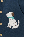 purebaby organic cotton baby kids doggy cardigan