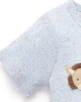 purebaby organic donkey short sleeve bodysuit baby boy clothes