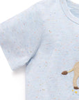 purebaby organic baby boy clothes donkey tee short set kids