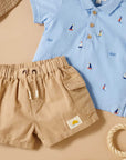 purebaby organic linen blend shorts baby kids organic cotton bottoms
