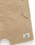 Linen Blend Overall Set in Driftwood