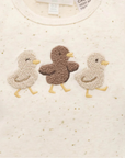 purebaby organic cotton baby bodysuit duck