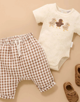 purebaby organic cotton baby bodysuit duck
