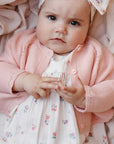 purebaby organic cotton baby girl clothes marigold fiesta romper