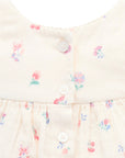 purebaby organic cotton baby girl clothes marigold fiesta romper