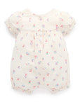 purebaby organic cotton baby girl clothes marigold fiesta romper