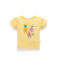 purebaby organic pointelle tee lunar new year yellow pineapple top baby