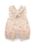purebaby organic cotton baby clothes garden flowers romper baby girl