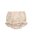 purebaby organic cotton baby clothes garden flowers ruffle bloomers baby girl diaper cover