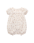 purebaby organic cotton romper garden ditsy