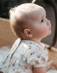 purebaby organic cotton romper garden ditsy