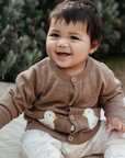 purebaby organic goose cardigan organic cotton baby clothes