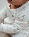 purebaby organic cotton baby growsuit romper goose