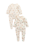 purebaby organic cotton newborn growsuit wolfcub