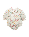 purebaby organic cotton hedgehog baby bodysuit