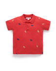 red polo shirt tee baby boy lunar new year festive
