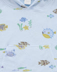 purebaby organic kids hooded towel fishie beach towel