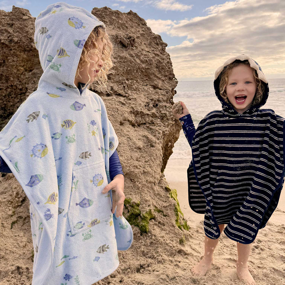 Purebaby Organic Hooded Towel Fishie – Little Suite - Main Image