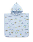 purebaby organic kids hooded towel fishie beach towel