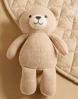 purebaby organic knitted bear toy baby