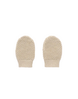 purebaby organic knitted mittens oatmeal baby