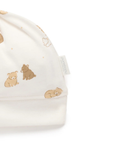 purebaby organic cotton newborn baby knot hat