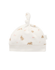 purebaby organic cotton newborn baby knot hat
