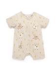 purebaby organic baby clothes llama short growsuit bodysuit