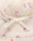 purebaby organic baby hat white marigold ruffle sun hat kids