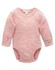 purebaby organic merino wool bodysuit rose pink baby travel bodysuit